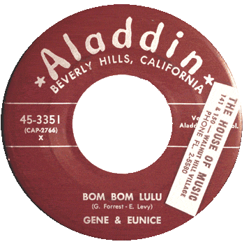 Gene And Eunice - Bom Bom Lulu Aladdin 45