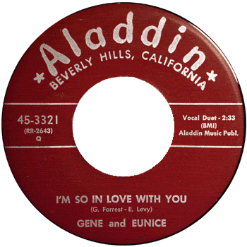 Gene And Eunice - I'm So In Love With You Aladdin 45