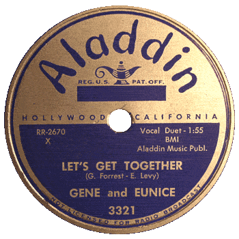 Gene And Eunice - Let's Get Together Aladdin 78