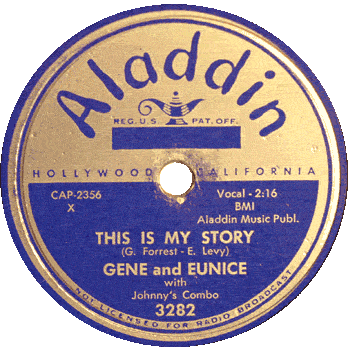 Gene And Eunice - This Is My Story Aladdin 78