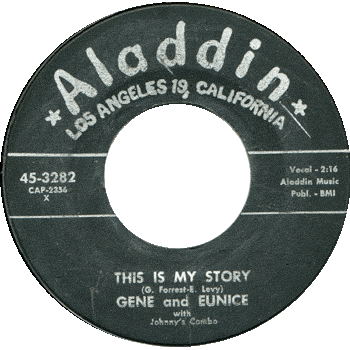 Gene And Eunice - This Is My Story Aladdin 45 2nd