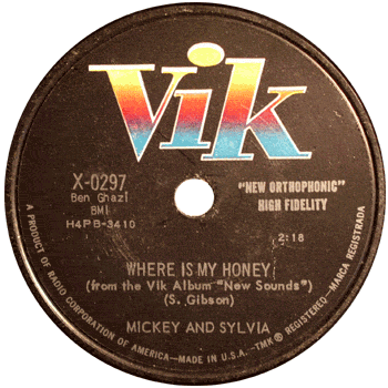 Mickey And Sylvia - Where Is My Honey Vik 78