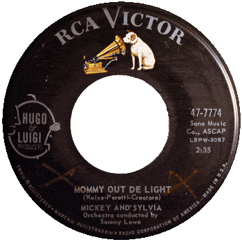 Mickey And Sylvia - Mommy Out De Light RCA 45 