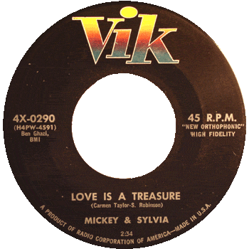 Mickey And Sylvia - Love Is A Treasure Vik 45