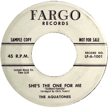 Aquatones - She's The One For Me Promo