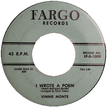 Vinnie Monte - I Wrote A Poem Stock