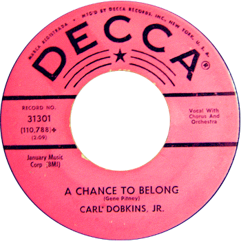 Carl Dobkins Jr. - A Chance To Belong Promo