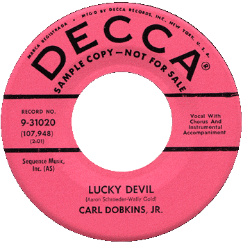 Carl Dobkins Jr. -  Lucky Devil Promo