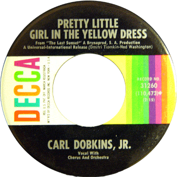 Carl Dobkins Jr. - Pretty Little Girl In The Yellow Dress Stock