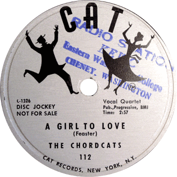 Chordcats - A Girl To Love 78 Promo