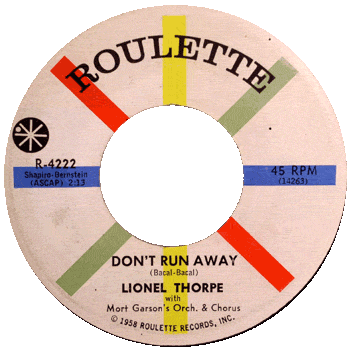 Lionel Thorpe -Don't Run Away