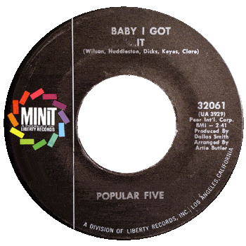 Popular Five -Baby I Got It Minit Promo