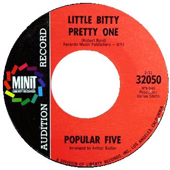 Popular Five -Little Bitty Pretty One Minit Promo