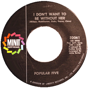 Popular Five -I Don't Want To Be Without Her Minit Promo