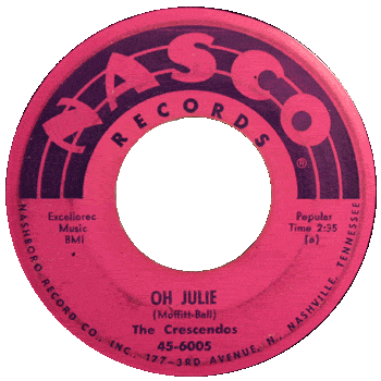 Crescendos - My Oh Julie Nasco 45 1