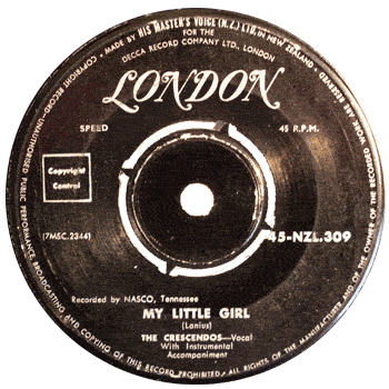 Crescendos - My Little Girl London NZ 45