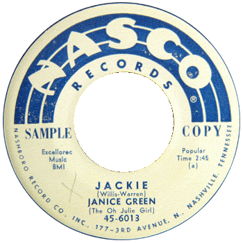 Janice Green - Jackie Nasco 78 Promo 45