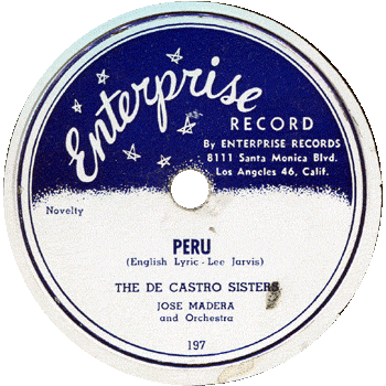De Castro Sisters - Peru Enterprise 78