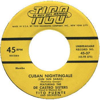 De Castro Sisters - Cuban Nightingale 45 Tico