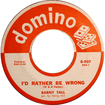 Barny Tall - I'd Rather Be Wrong