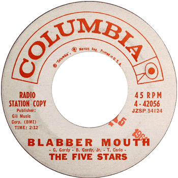 Five Stars - Blabber Mouth Columbia Promo 45