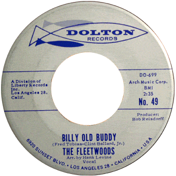 Fleetwoods - Billy Old Buddy Stock