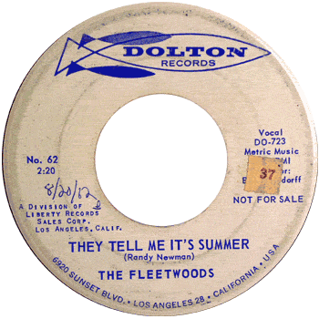 Fleetwoods -They Tell Me It's Summer Promo