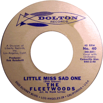 Fleetwoods -Little Miss Sad One Promo