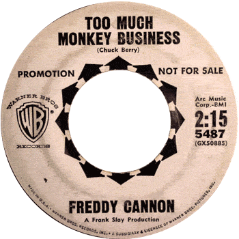 Freddy Cannon - Too Much Monkey Business Promo