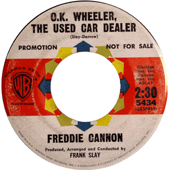 Freddy Cannon - OK Wheeler The Used Car Dealer Promo
