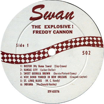 Freddy Cannon - Explosive LP Mono label 1