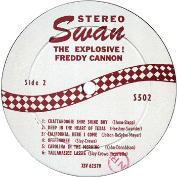 Freddy Cannon - Explosive LP Stereo label 2