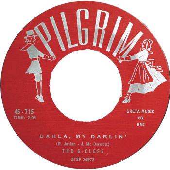 G-Clefs - Darla My Darling Pilgrim 45 red