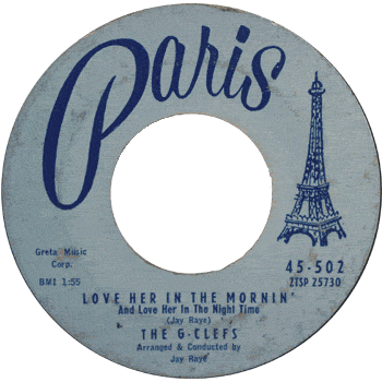 G-Clefs - Love Her In The Morning Paris stock 45