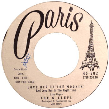 G-Clefs - Love Her In The Morning Paris promo 45