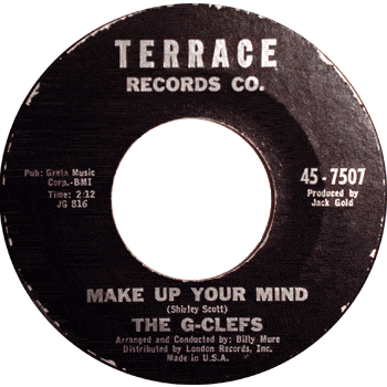 G-Clefs - Make Up Your Mind Terrace Stock