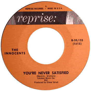 Innocents - You're Never Satisfied Reprise Stock