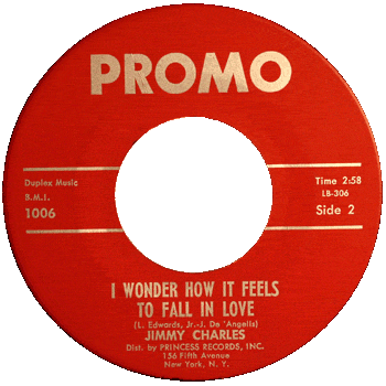 Jimmy Charles - I Wonder How It Feels To Fall In LOve Promo