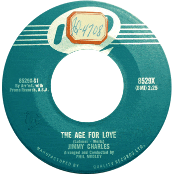 Jimmy Charles - Age For Love Reo