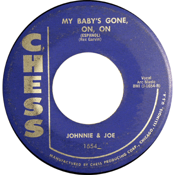 Johnnie And Joe - My Baby's Gone On On Chess 45 2