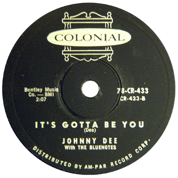 Johnny Dee - It's Gotta Be You 78