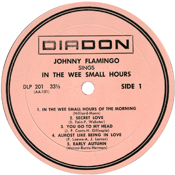 Johnny Flamingo- Diadon LP Label A