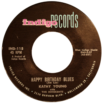 Kathy Young And The innocents - Happy Birthday Blues