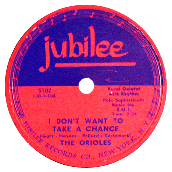 Orioles - I Don't Want To Take A Chance
