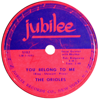 Orioles - You Belong To Me
