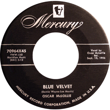 Oscar McLollie - Blue Velvet Mercury 45