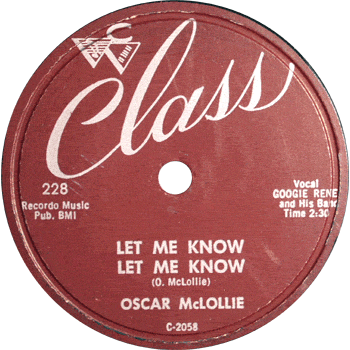 Oscar McLollie - Let Me Know Let Me Know Class 78 1
