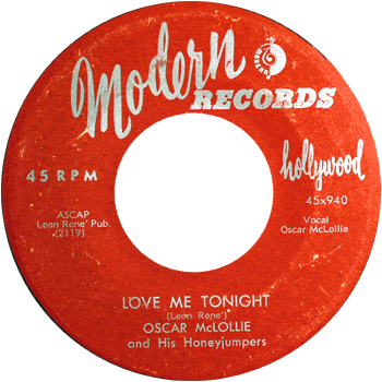 Oscar McLollie -Love Me Tonight Modern 45