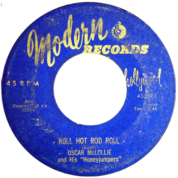 Oscar McLollie - Roll Hot Rod Roll Modern blue 45