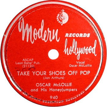 Oscar McLollie -Take Your Shoes Off Pop Modern 78